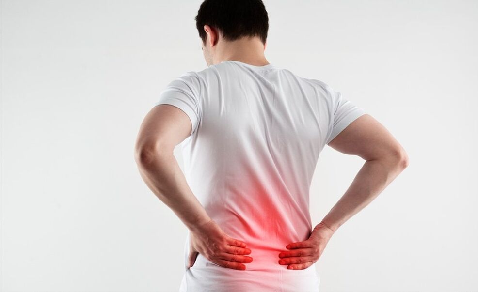 Schmerzen im unteren Rücken mit Osteochondrose